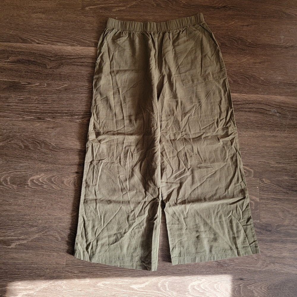 Felina Women's Khaki Wide Leg Pants - Picture 4 of 5